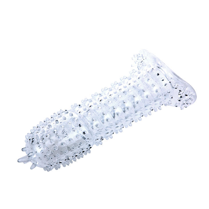 BAILE - FUNDA PARA PENE CON PUNTOS ESTIMULANTES MORADO 14 CM - Imagen 4