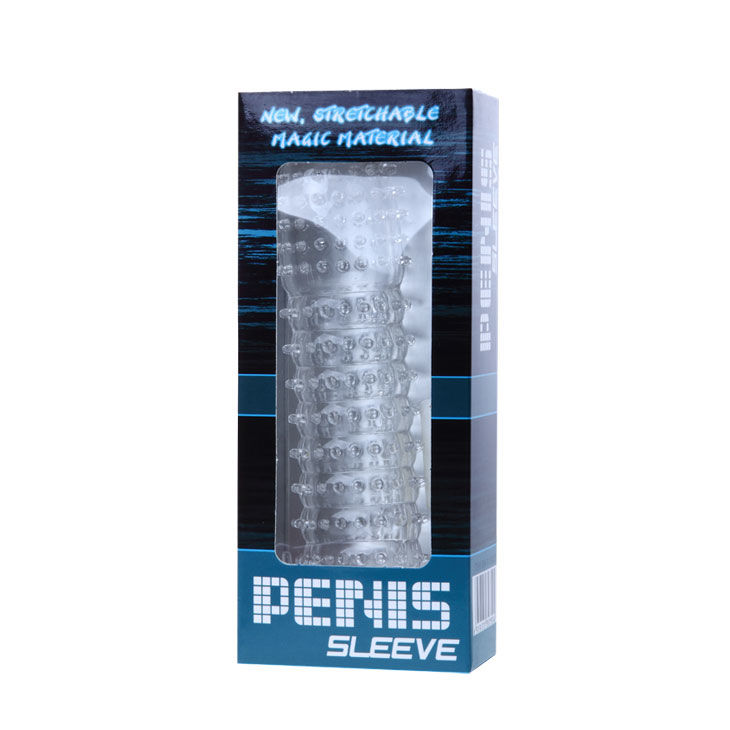 BAILE - FUNDA PARA PENE CON PUNTOS ESTIMULANTES TRANSPARENTE 14 CM - Imagen 5