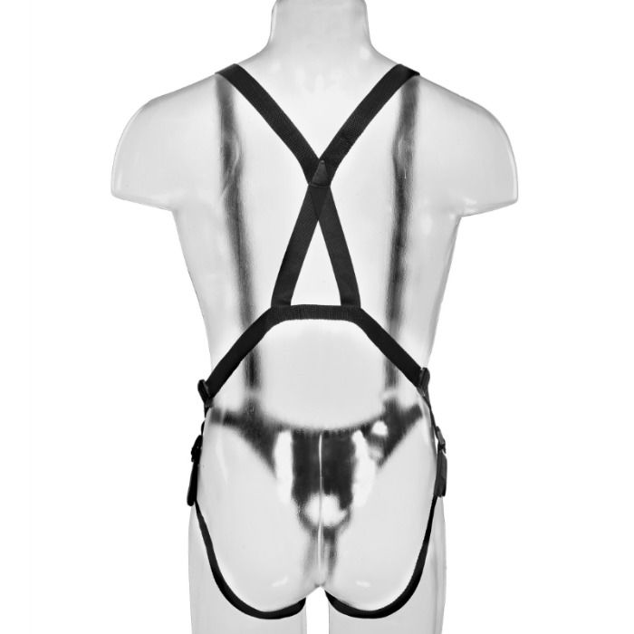 KING COCK - STRAP-ON CON DILDO HUECO 28 CM Y TIRANTES - Imagen 5