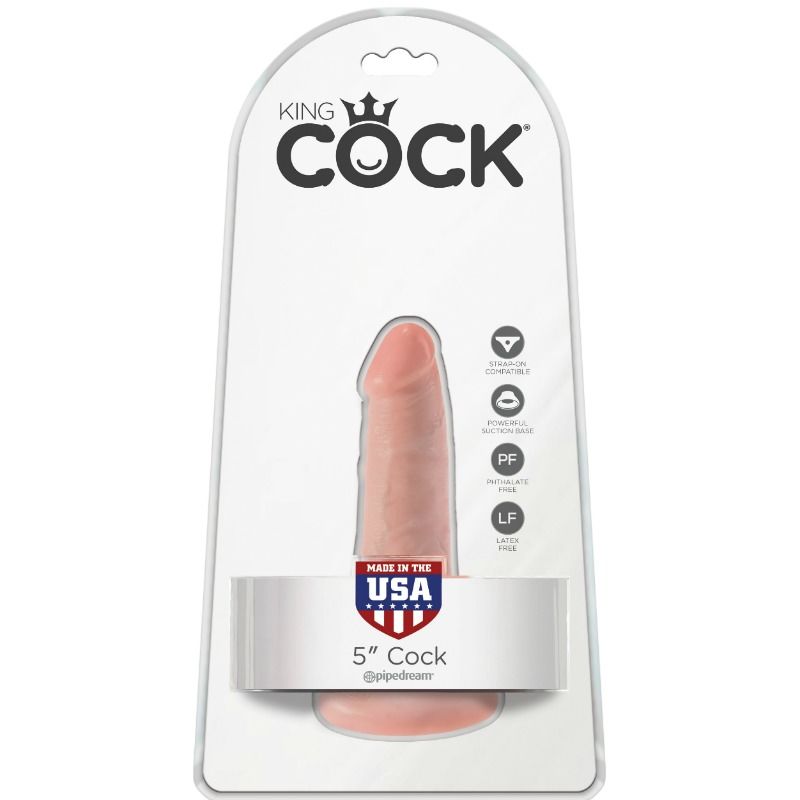 KING COCK - PENE REALÍSTICO 14 CM COLOR NATURAL - Imagen 3