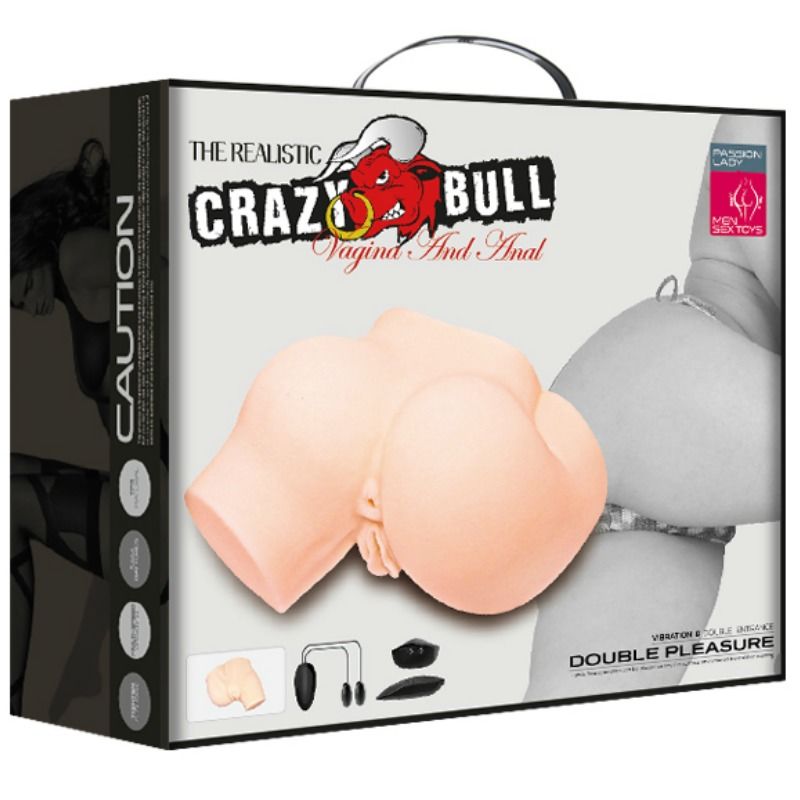 CRAZY BULL - TRASERO CON VAGINA Y ANO REALÍSTICOS Y VIBRACIÓN - Imagen 13