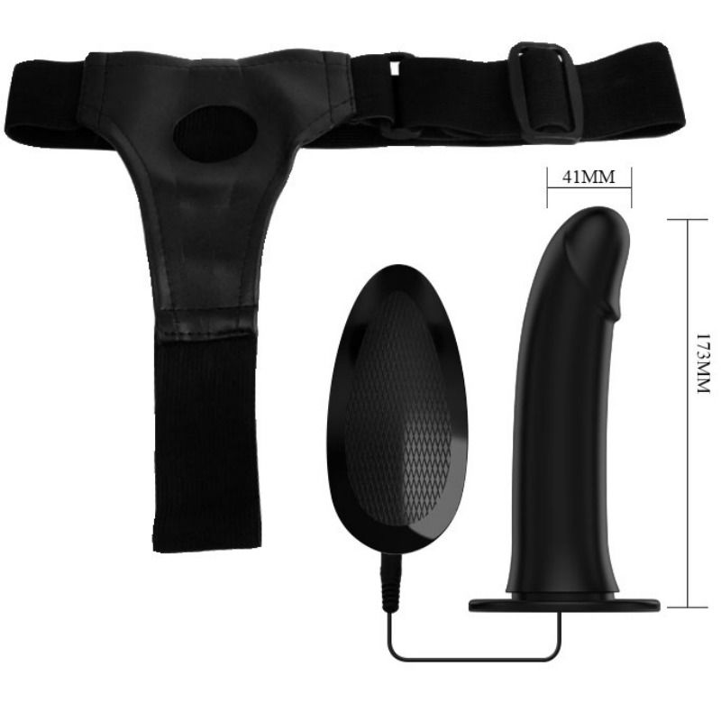 PRETTY LOVE - VITO STRAP ON CON DILDO HUECO Y VIBRACIÓN 17.3 CM - Imagen 3