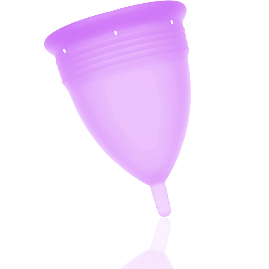 STERCUP - COPA MENSTRUAL FDA SILICONA LILA - TALLA L - Imagen 3
