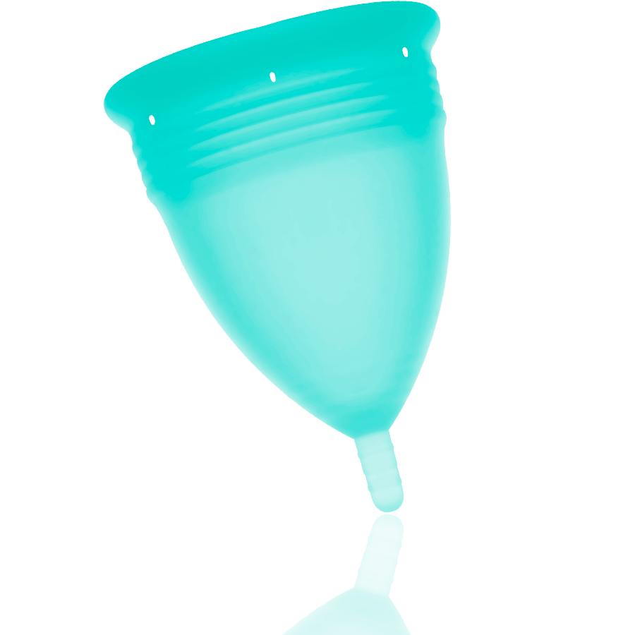 STERCUP - COPA MENSTRUAL FDA SILICONA AQUAMARINA - TALLA S - Imagen 4