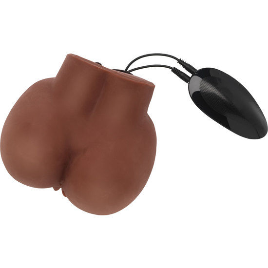 ACT - BIG ASS MASTURBADOR REALISTA CON VIBRADOR MARRÓN - Imagen 5