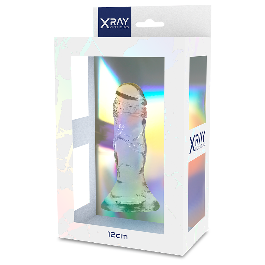 X RAY - CLEAR DILDO TRANSPARENTE 12 CM -O- 2.6 CM - Imagen 6