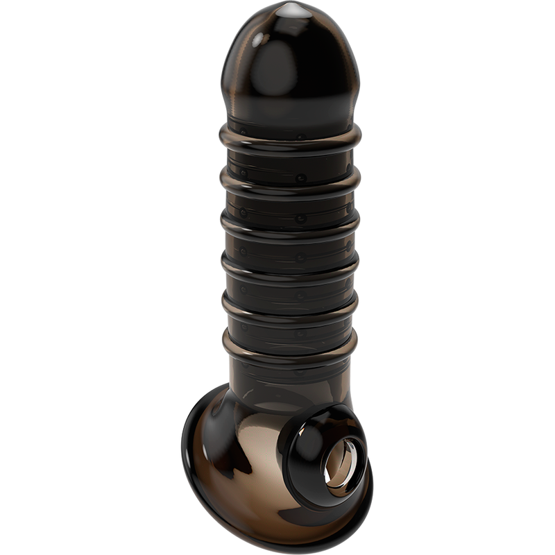 VIRILXL - EXTENSIÓN Y FUNDA DE PENE V15 NEGRO - Imagen 4