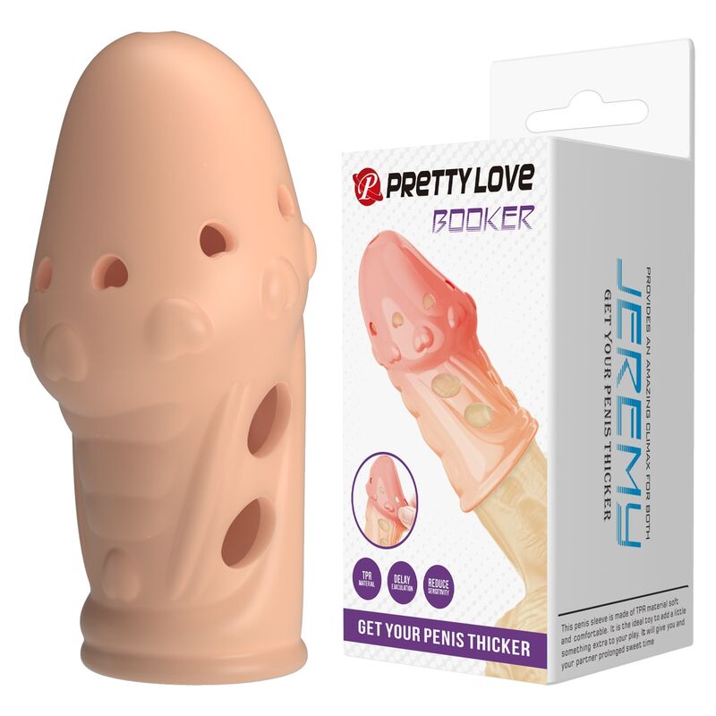 PRETTY LOVE - SOCKER FUNDA PARA PENE TEXTURIZADA COLOR NATURAL - Imagen 9