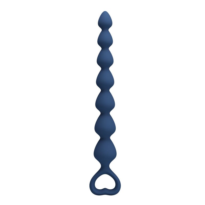 MR PLAY - BOLAS ANALES Y PLUG ANAL SILICONA AZUL -Ø- 26,7 CM