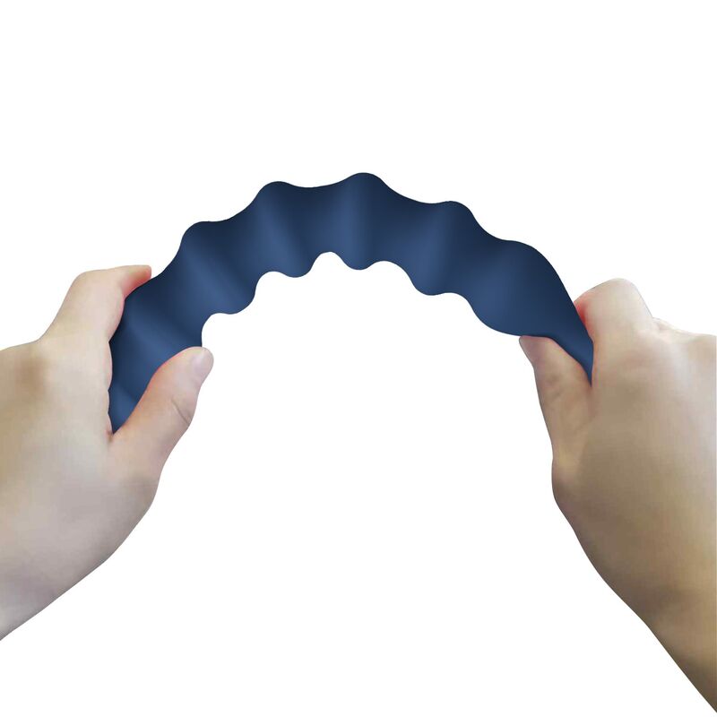 MR PLAY - BOLAS ANALES Y PLUG ANAL SILICONA AZUL -Ø- 3,4 CM - 28,5 CM - Imagen 3