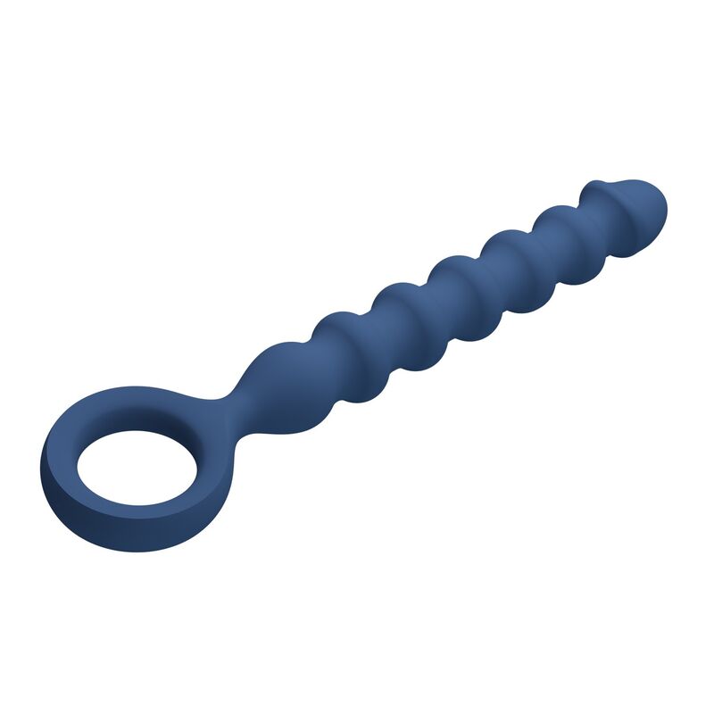 MR PLAY - BOLAS ANALES Y PLUG ANAL SILICONA AZUL -Ø- 3,4 CM - 28,5 CM - Imagen 9