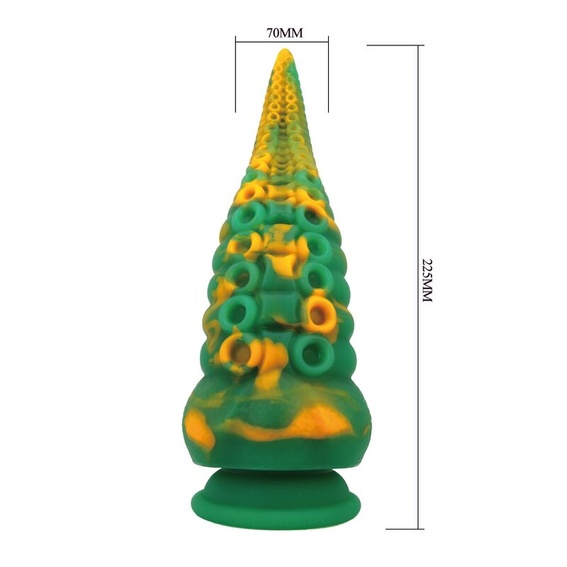 POWER MONSTERS - ABYSSAL COLOSSUS DILDO BICOLOR 22,5 CM Ø 6 CM - Imagen 2