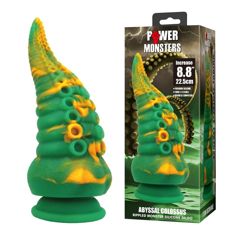 POWER MONSTERS - ABYSSAL COLOSSUS DILDO BICOLOR 22,5 CM Ø 6 CM - Imagen 6