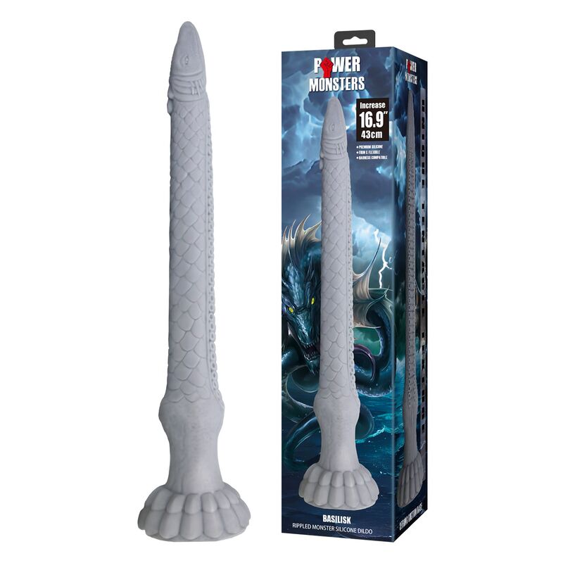 POWER MONSTERS - BASILISK DILDO 43 CM Ø 5 CM - Imagen 9