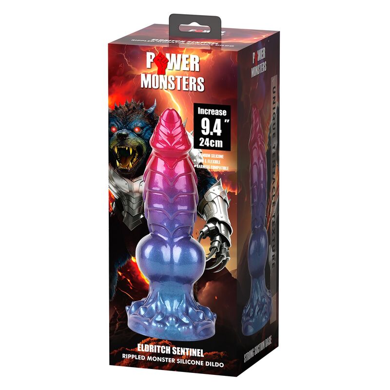 POWER MONSTERS - ELDRITCH SENTINEL DILDO FANTASÍA BICOLOR 24 CM Ø 5 CM - Imagen 4