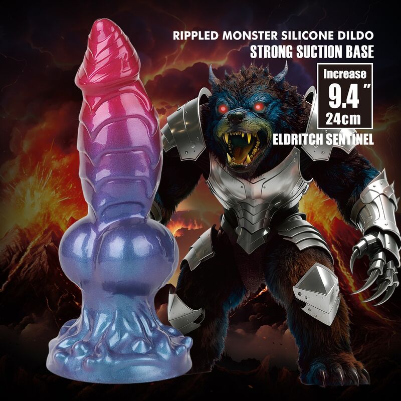 POWER MONSTERS - ELDRITCH SENTINEL DILDO FANTASÍA BICOLOR 24 CM Ø 5 CM - Imagen 2