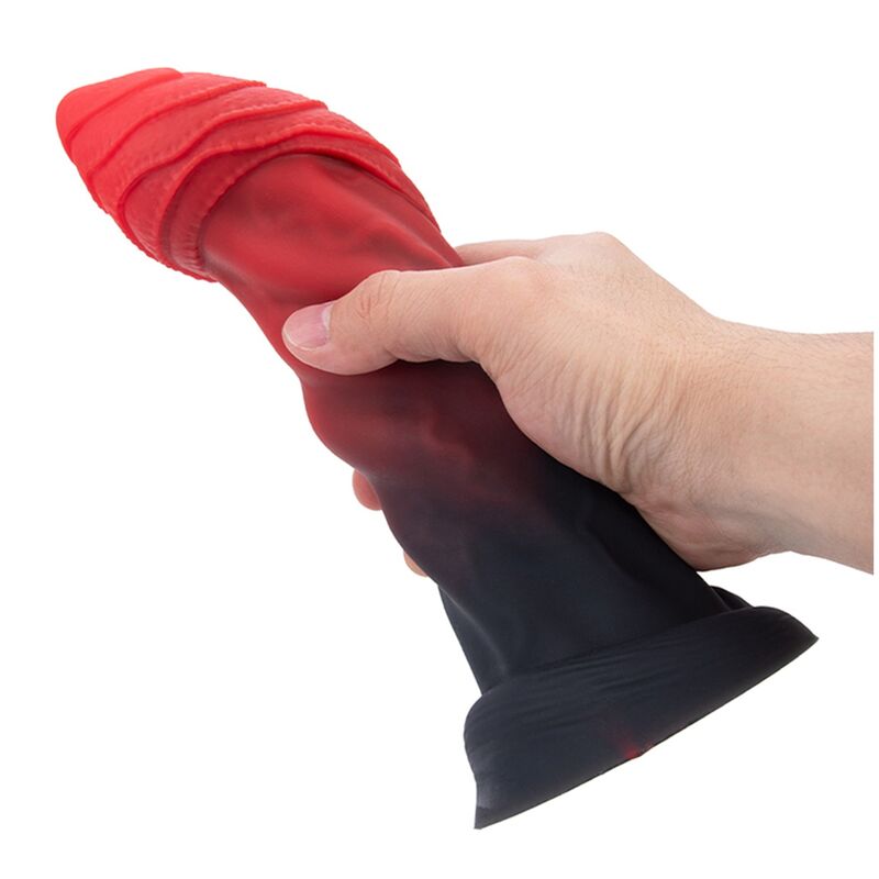 POWER MONSTERS - INFERNAL GOLIATH DILDO BICOLOR 25 CM Ø 6 CM - Imagen 7