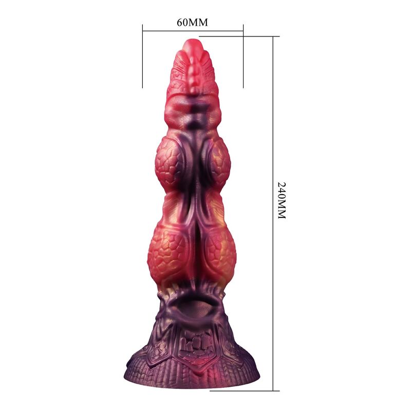 POWER MONSTERS - SAVAGE BEASTLORD DILDO FANTASÍA TRICOLOR 24 CM Ø 5 CM - Imagen 2