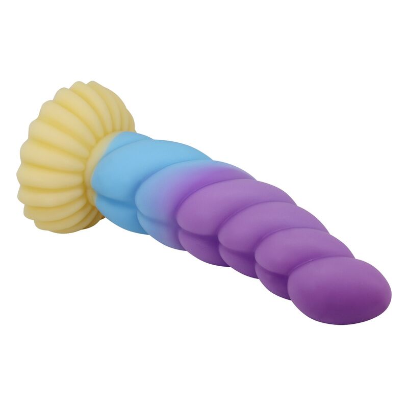 POWER MONSTERS - UNICORN DILDO TRICOLOR 22 CM Ø 5 CM - Imagen 8