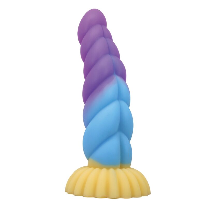 POWER MONSTERS - UNICORN DILDO TRICOLOR 22 CM Ø 5 CM - Imagen 7