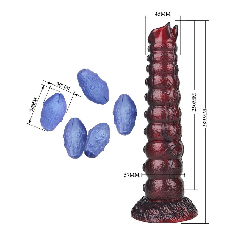 POWER MONSTERS - VOIDCLAW BRUTE DILDO HINCHABLE FANTASÍA BICOLOR 29 CM Ø 5,7 CM - Imagen 4