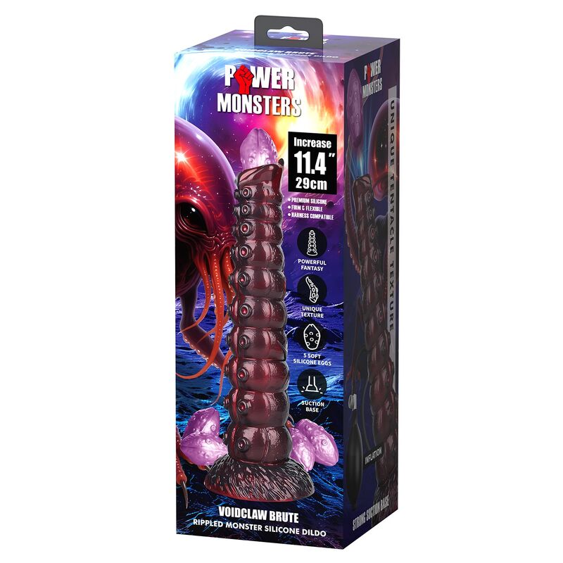 POWER MONSTERS - VOIDCLAW BRUTE DILDO HINCHABLE FANTASÍA BICOLOR 29 CM Ø 5,7 CM - Imagen 6
