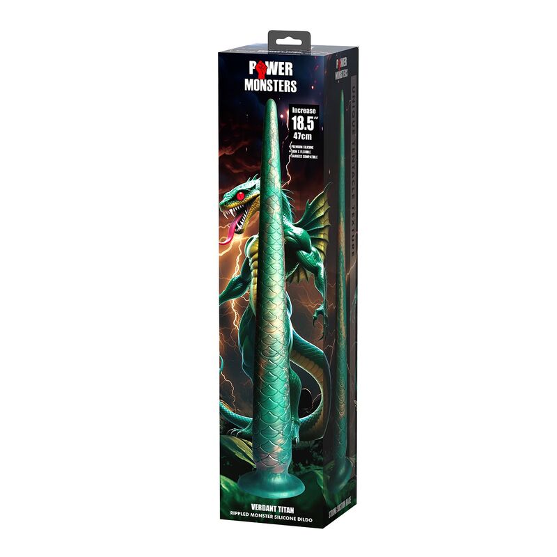 POWER MONSTERS - WILDWYRM TAIL DILDO BICOLOR 47 CM Ø 4 CM - Imagen 5