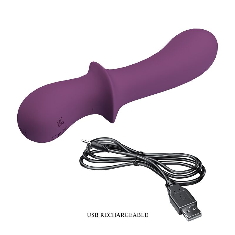 PRETTY LOVE - ABIGAIL VIBRADOR RECARGABLE 10 FUNCIONES MORADO - Imagen 9
