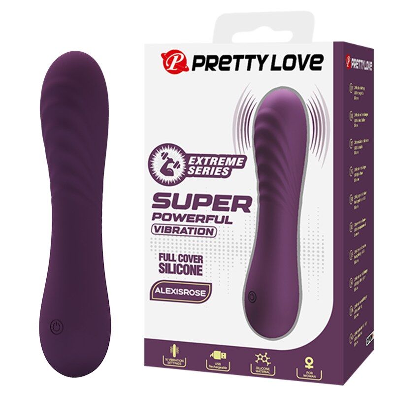 PRETTY LOVE - ALEXISROSE VIBRADOR RECARGABLE 10 FUNCIONES MORADO - Imagen 9