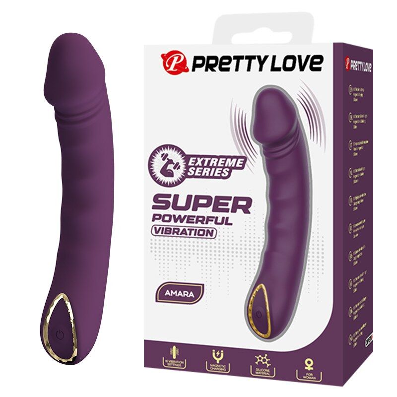 PRETTY LOVE - AMARA VIBRADOR RECARGABLE 10 FUNCIONES MORADO - Imagen 2