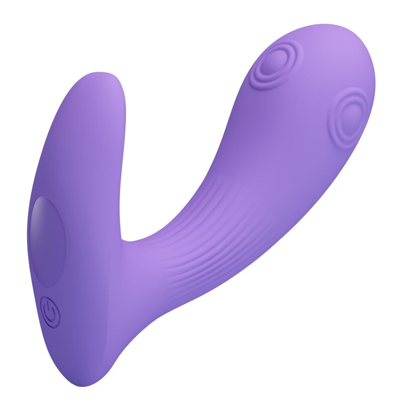PRETTY LOVE - ANDROMEDA VIBRADOR DE DOBLE ESTIMULACIÓN RECARGABLE MORADO - Imagen 4