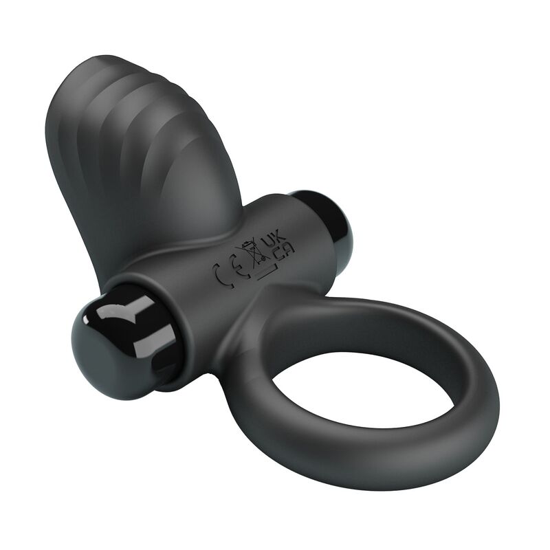 PRETTY LOVE - ANILLO VIBRADOR PARA PENE ADRIEN 10 FUNCIONES NEGRO - Imagen 11