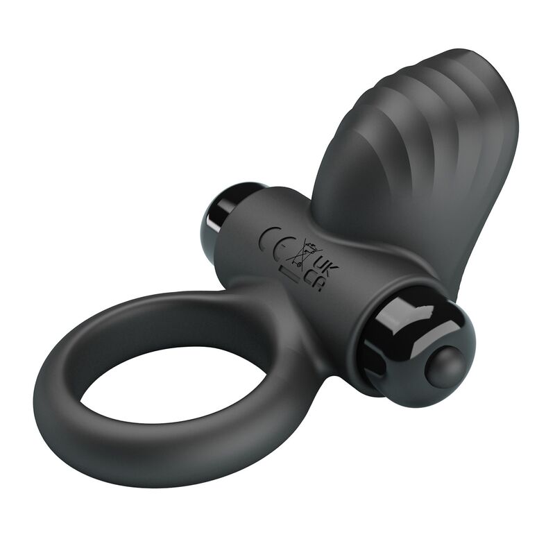 PRETTY LOVE - ANILLO VIBRADOR PARA PENE ADRIEN 10 FUNCIONES NEGRO - Imagen 10