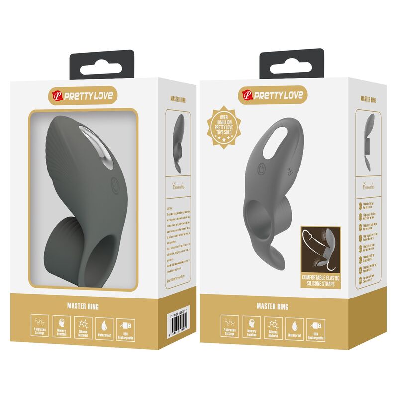 PRETTY LOVE - ANILLO VIBRADOR RECARGABLE CON DOBLE ESTIMULACIÓN - Imagen 11