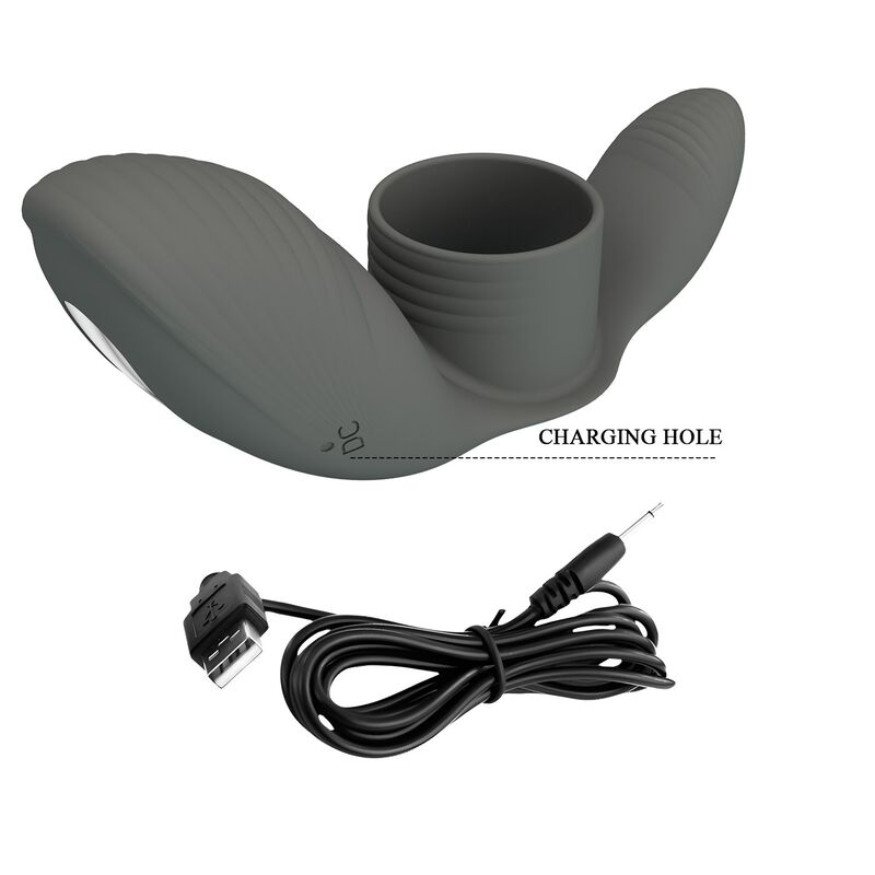 PRETTY LOVE - ANILLO VIBRADOR RECARGABLE CON DOBLE ESTIMULACIÓN - Imagen 2