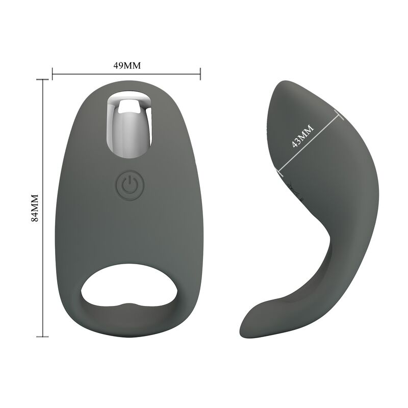 PRETTY LOVE - ANILLO VIBRADOR RECARGABLE SILICONA SUAVE - Imagen 7