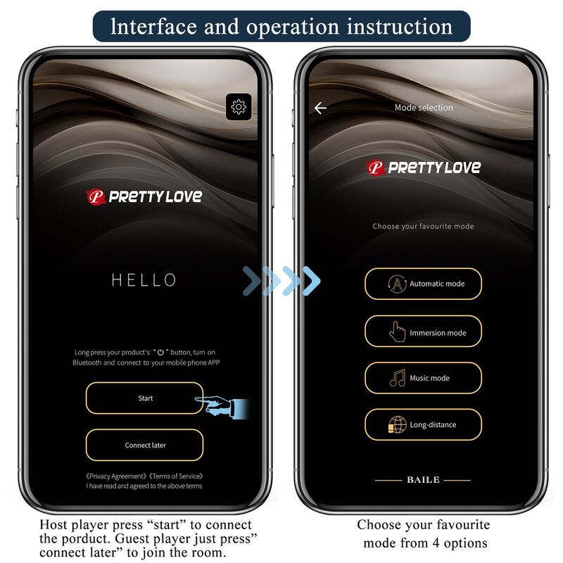 PRETTY LOVE - ANTHONY VIBRADOR ANAL Y PERINEAL APP CONTROL NEGRO - Imagen 15
