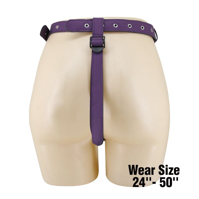 PRETTY LOVE - ARNÉS UNIVERSAL TIPO BRAGA PARA STRAP-ON MORADO Y NEGRO - Imagen 2