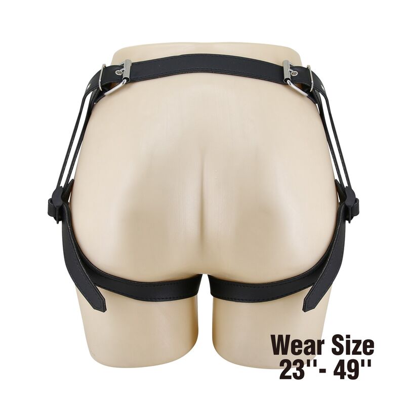 PRETTY LOVE - ARNÉS UNIVERSAL TIPO BRAGA PARA STRAP-ON NEGRO Y AZUL - Imagen 3