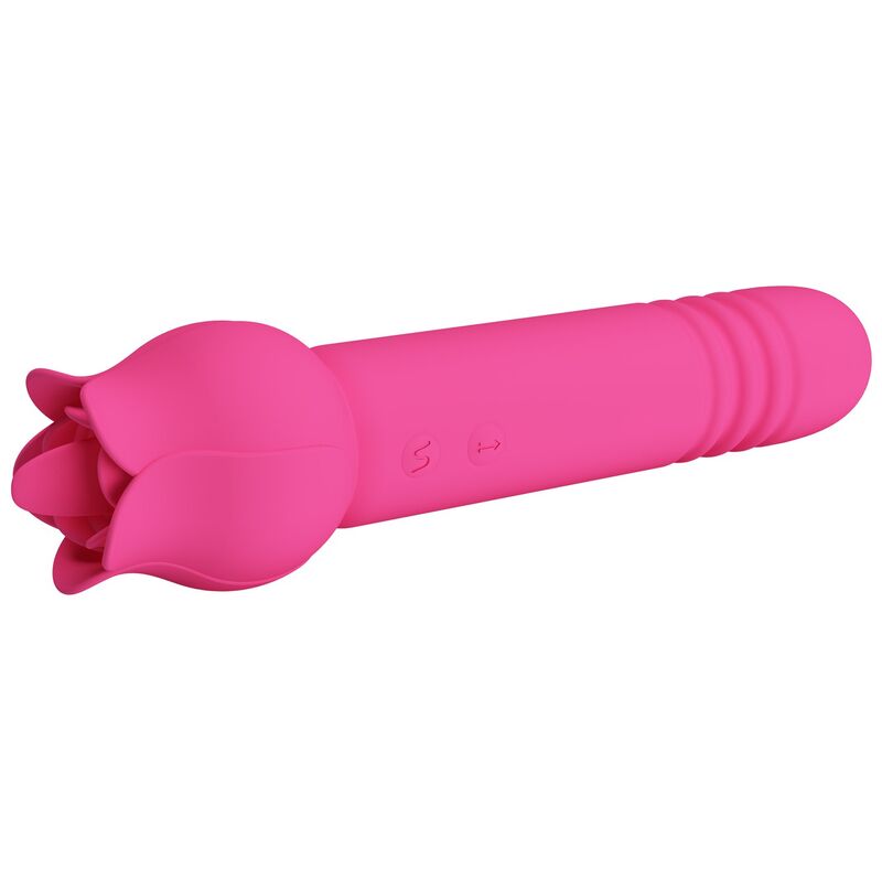 PRETTY LOVE - CHALEY VIBRADOR CON ESTIMULACIÓN ORAL, EMPUJE Y CLITORAL RECARGABLE ROSA - Imagen 11