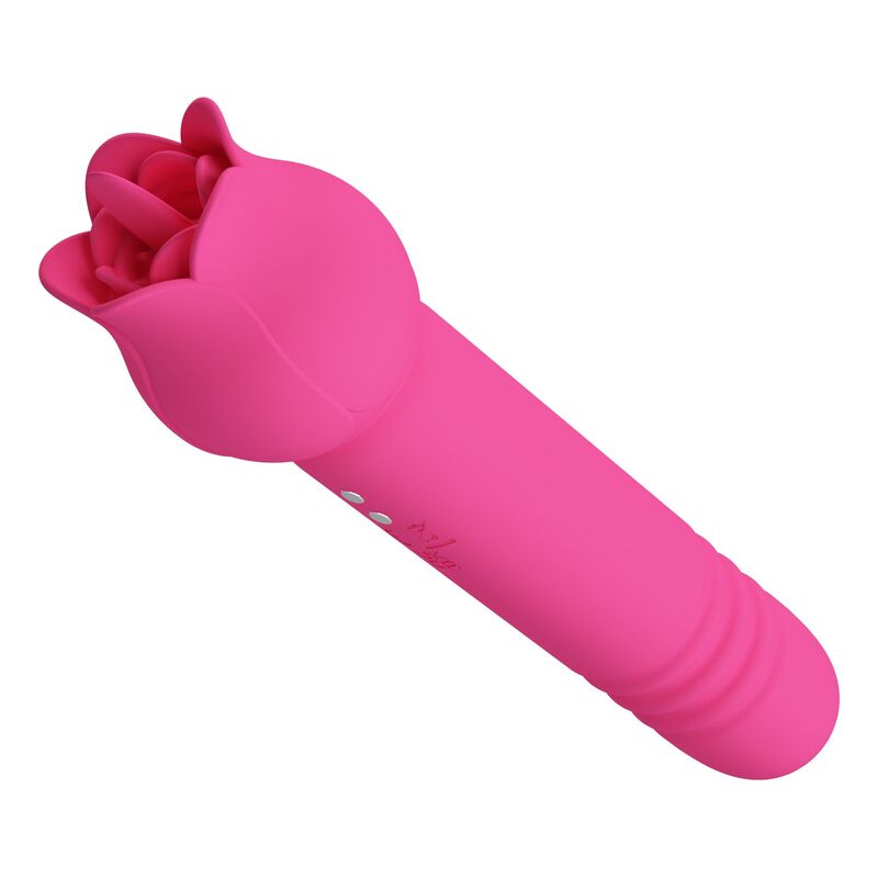 PRETTY LOVE - CHALEY VIBRADOR CON ESTIMULACIÓN ORAL, EMPUJE Y CLITORAL RECARGABLE ROSA - Imagen 9