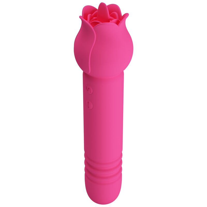 PRETTY LOVE - CHALEY VIBRADOR CON ESTIMULACIÓN ORAL, EMPUJE Y CLITORAL RECARGABLE ROSA - Imagen 7