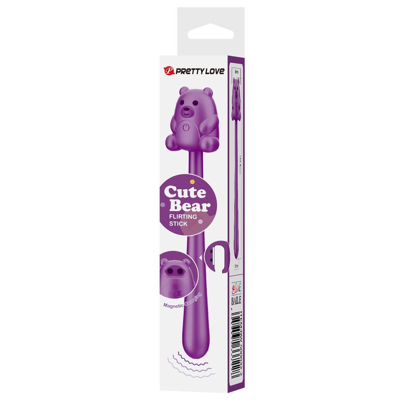 PRETTY LOVE - CUTE BEAR FLIRTING STICK VIBRADOR RECARGABLE - Imagen 6