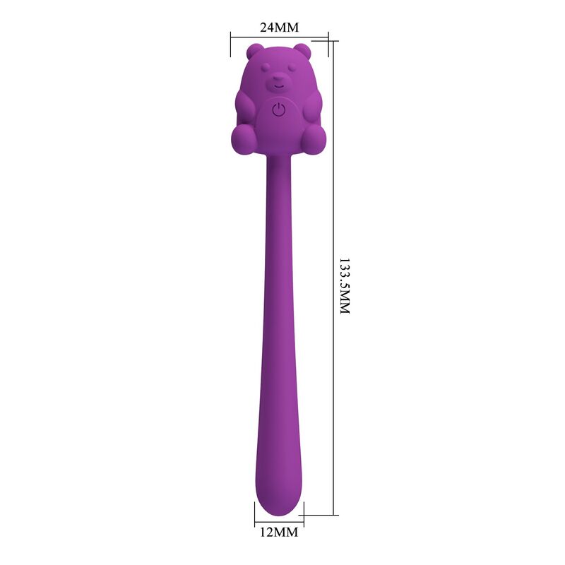 PRETTY LOVE - CUTE BEAR FLIRTING STICK VIBRADOR RECARGABLE - Imagen 4