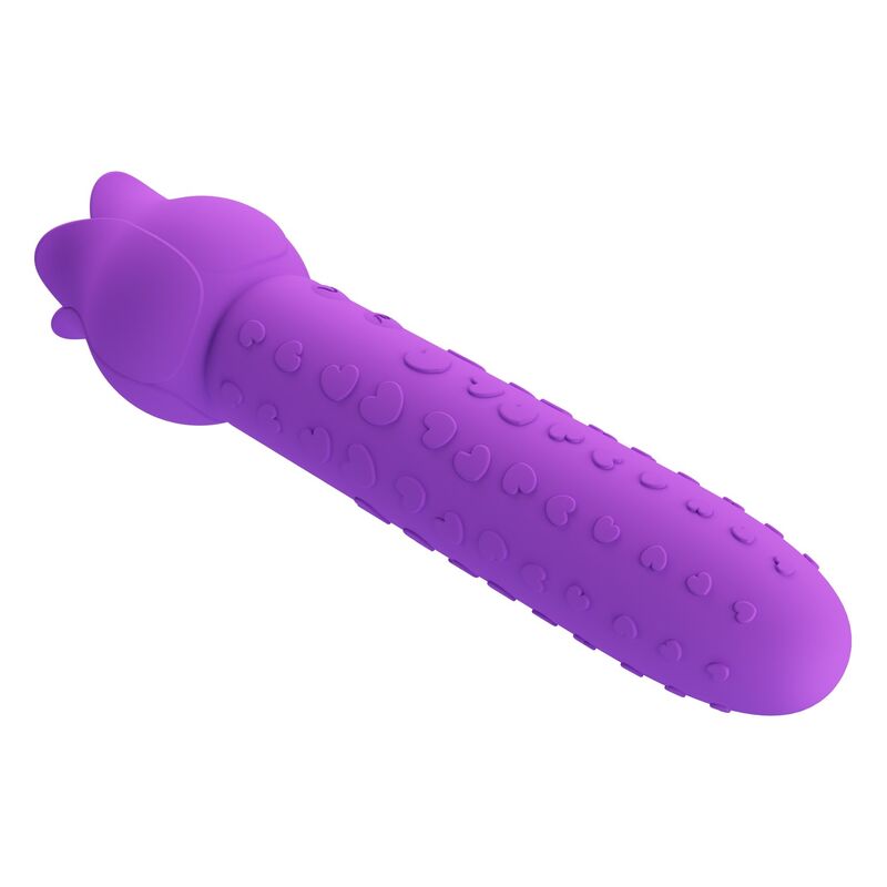 PRETTY LOVE - DANNELL VIBRADOR CON ESTIMULACIÓN ORAL Y CLITORAL RECARGABLE MORADO - Imagen 13
