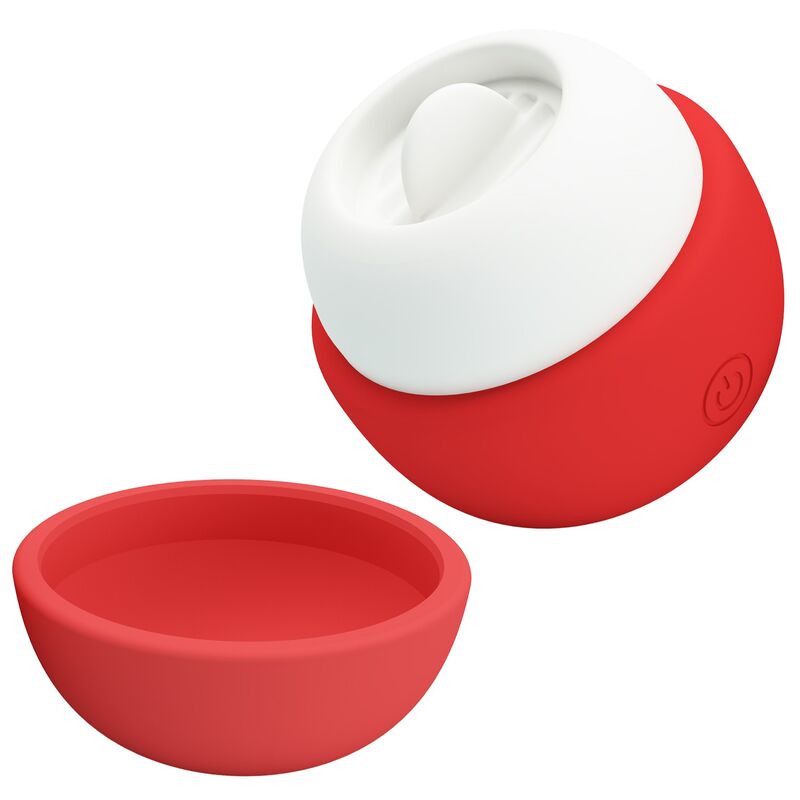 PRETTY LOVE - ESTIMULADOR CLITORAL CON EFECTO LENGUA RECARGABLE ROJO - Imagen 4