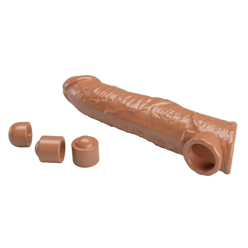 PRETTY LOVE - FUNDA EXTENSORA PARA PENE AJUSTABLE 26 CM Ø 4 CM COLOR MARRÓN - Imagen 6