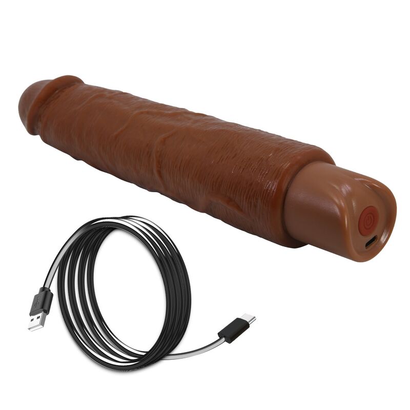 PRETTY LOVE - GAVIN VIBRADOR REALÍSTICO 25 CM Ø 5 CM COLOR MARRÓN - Imagen 3