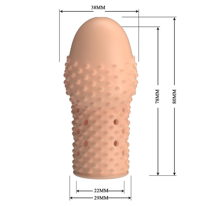 PRETTY LOVE - GEEK'S FUNDA PARA PENE GET YOUR PENIS THICKER COLOR NATURAL - Imagen 4