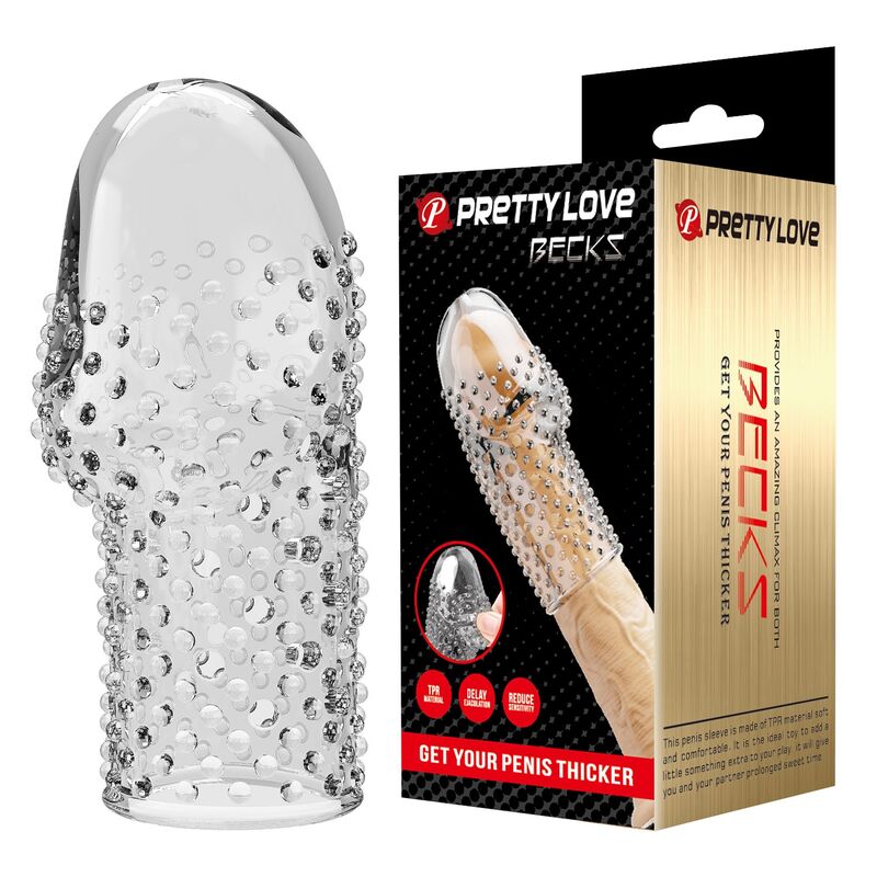 PRETTY LOVE - GEEK'S FUNDA PARA PENE GET YOUR PENIS THICKER TRANSPARENTE - Imagen 2